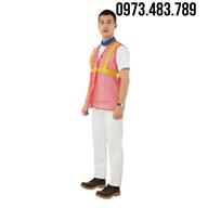 Áo lưới mẫu vải phản quang công nhân ALPQ13k