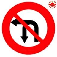 Bảo Bình Biển Báo Cấm Rẽ Trái_Cấm Quay Đầu BCB21