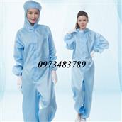 Công ty Bảo Bình Quần áo phòng sạch chống tĩnh điện liền quần QAPS-01