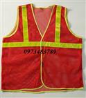 Áo lưới phản quang đỏ mận ÁL-02