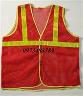 Áo lưới phản quang đỏ mận ÁL-02