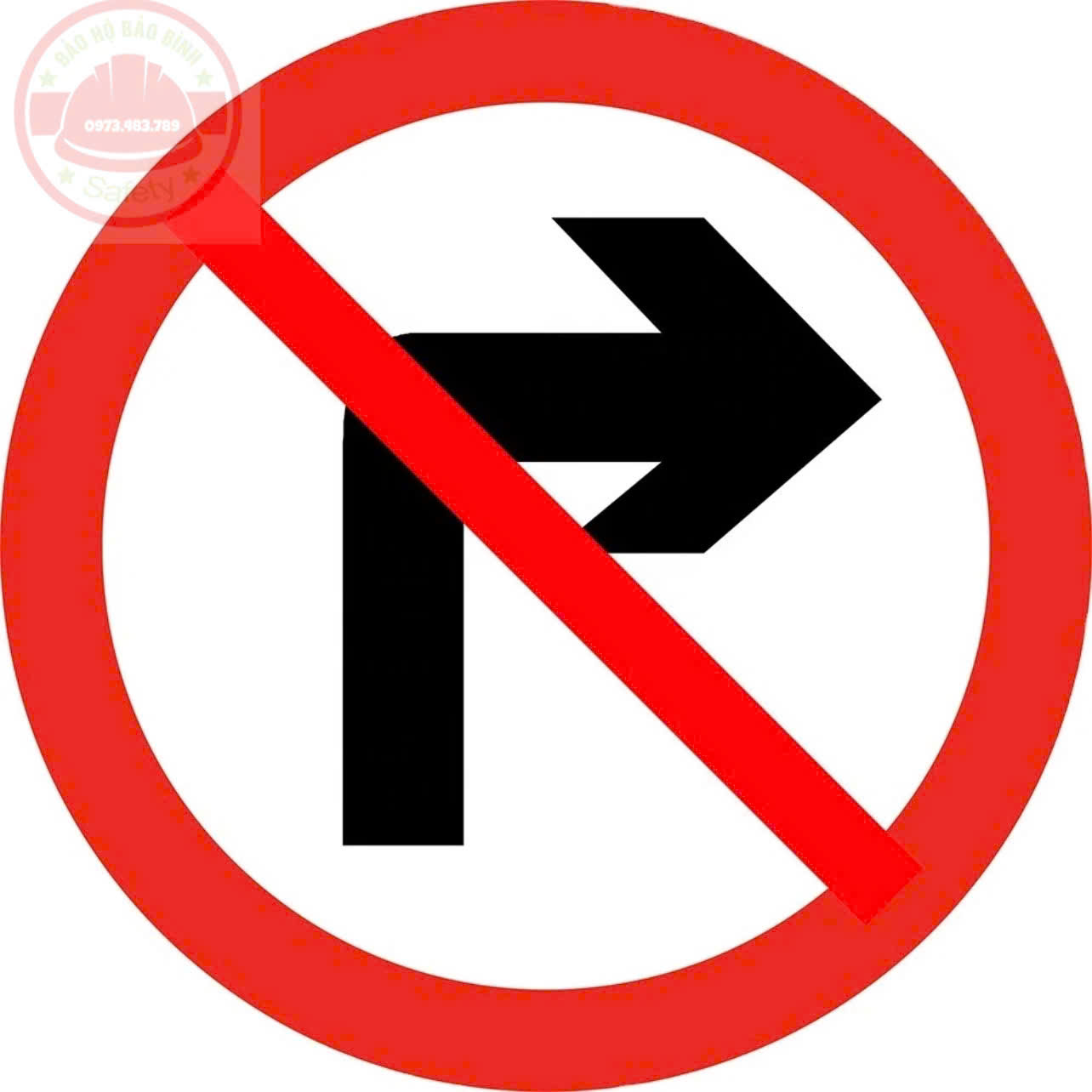 Biển Báo Cấm Rẽ Phải 