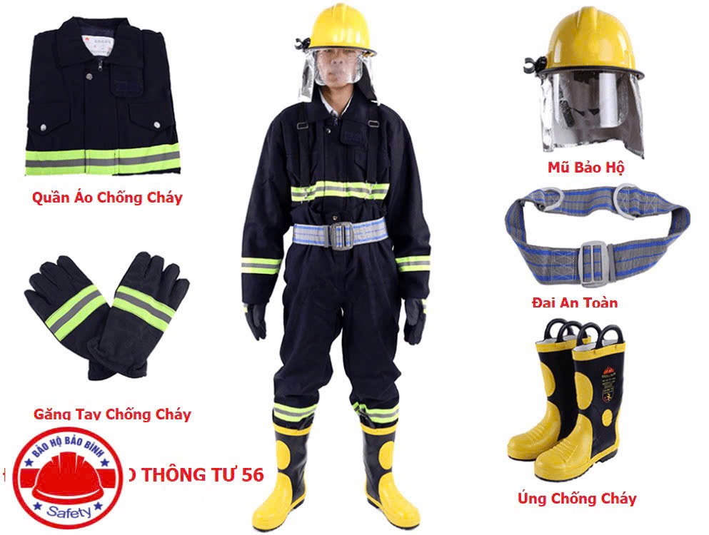 Bảo hộ vật tư bảo binh Trang Phục Phòng Cháy Chữa Cháy TT56 12
